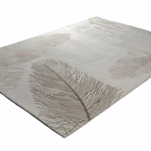 Dywan nowoczesny 3D Anett piórka beżowy 200 cm x 290 cm Oferta limitowana