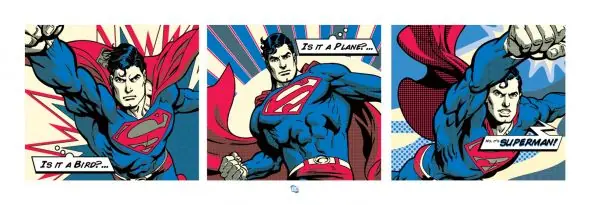 Superman (Pop Art Triptych) - reprodukcja Łatwy zwrot