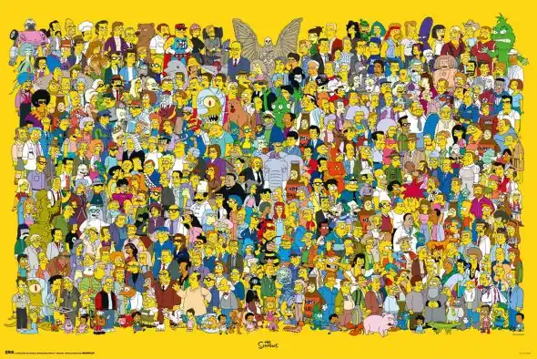 Bezpieczne zakupy The Simpsons - plakat