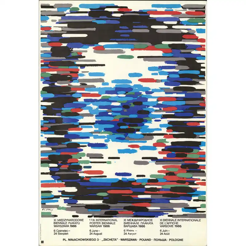 11th International Poster Biennale Warsaw 1986, Poster by Waldemar Swierzy Niska cena