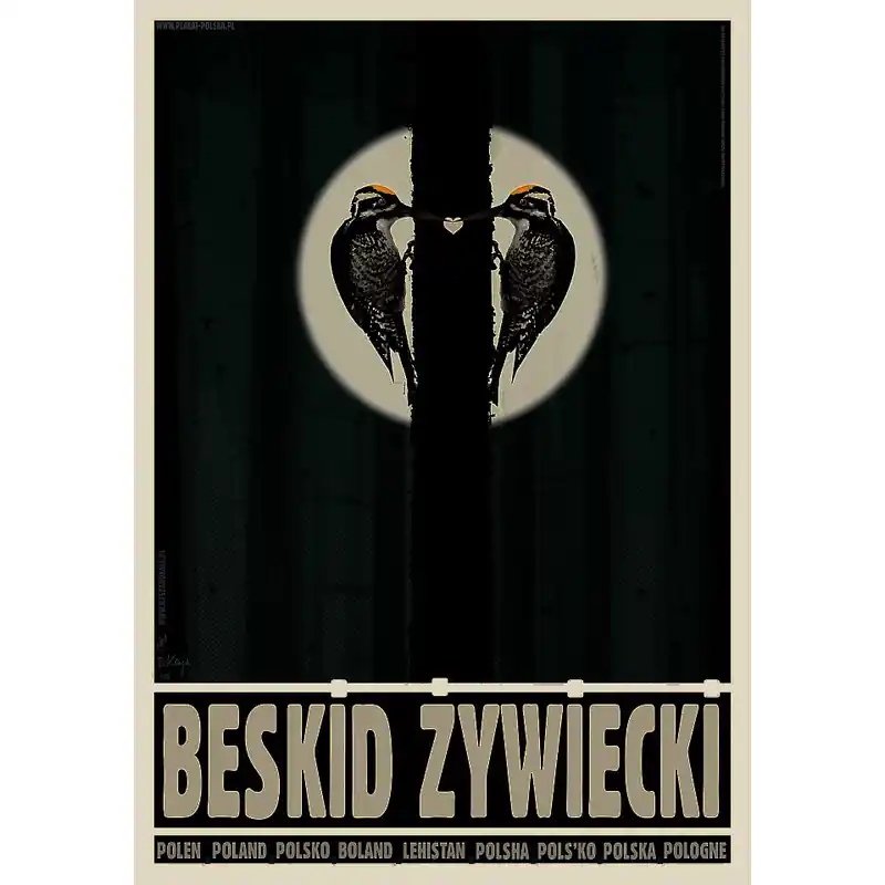 Żywiec Beskids, Polish Poster by Ryszard Kaja Oferta