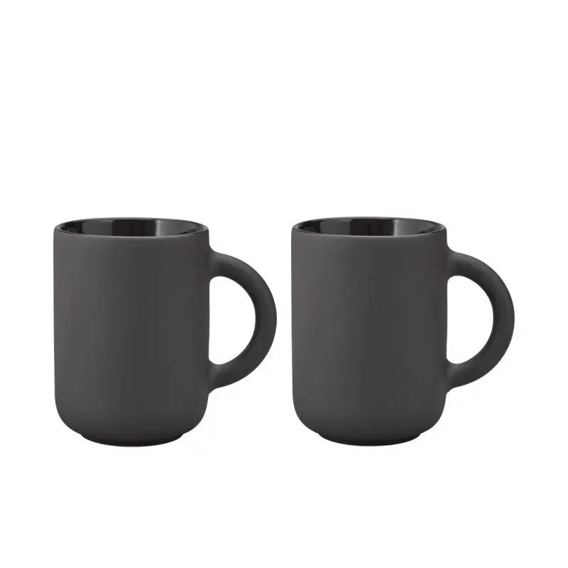 Super okazja Kubki ceramiczne Theo 0,35 l, czarny, Stelton