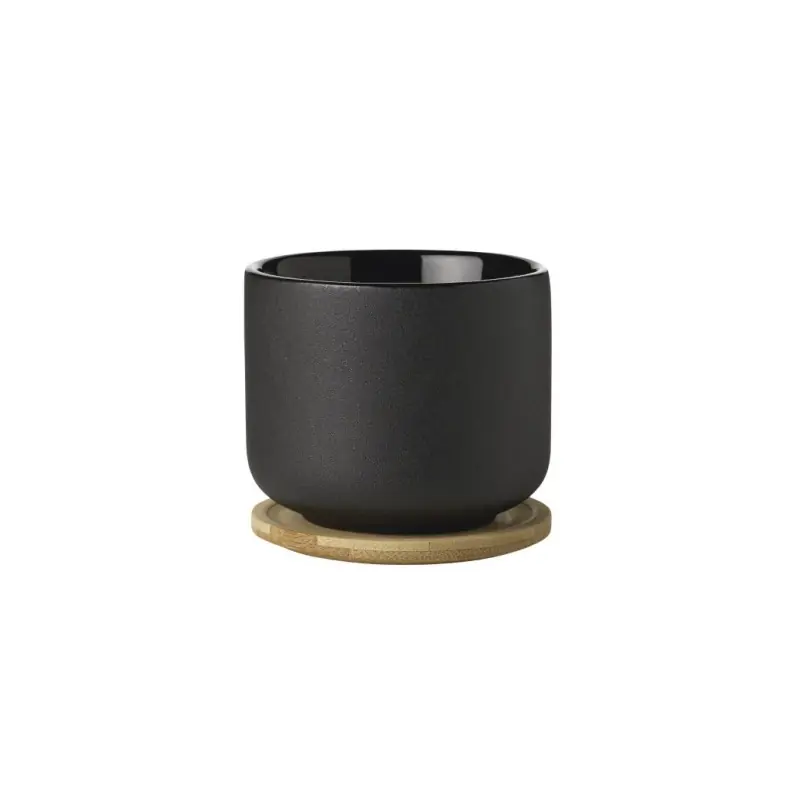 Niska cena Kubek ceramiczny Theo, czarny, Stelton