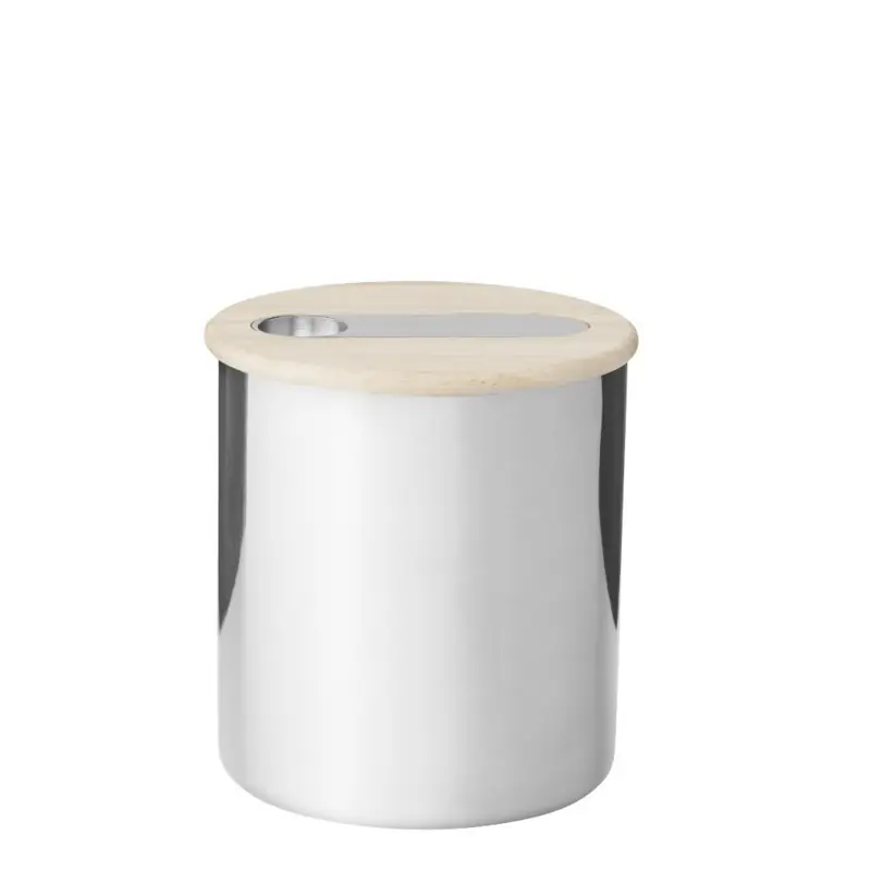 Nowy Stalowy pojemnik na herbatę Scoop 300g, Stelton