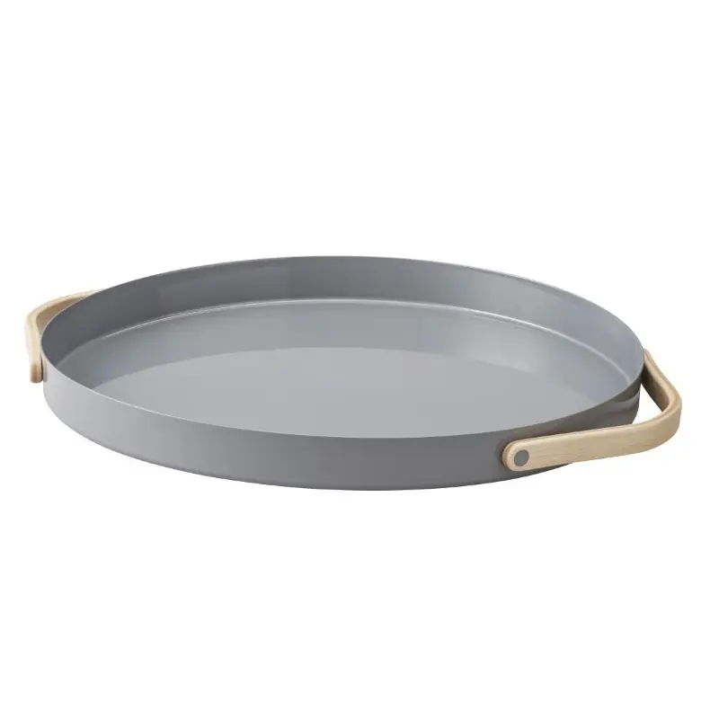 Sprawdź teraz Taca okrągła Ø 34 cm Emma, szary, Stelton