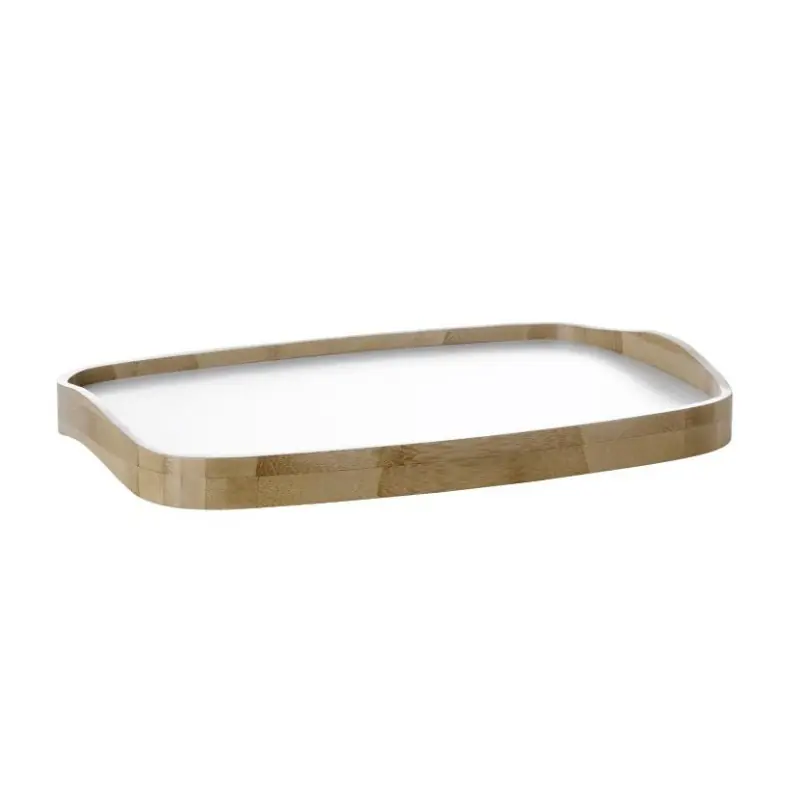 Oferta limitowana Taca bambusowa Emma, biała, Stelton