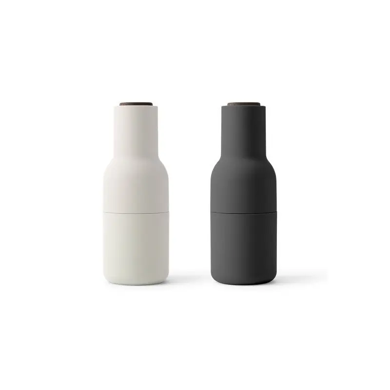 Młynki do soli i pieprzu Bottle Grinder, Ash/Carbon, Orzech, 2 szt - Audo Tani