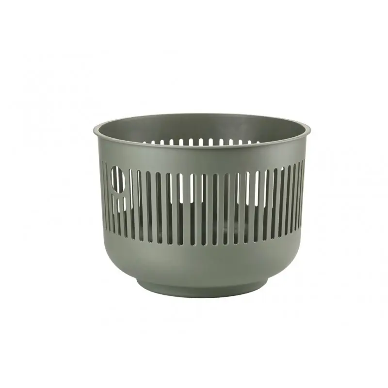 Nowy Niski kosz Ume na pranie, otwarty, Olive Green, Zone Denmark