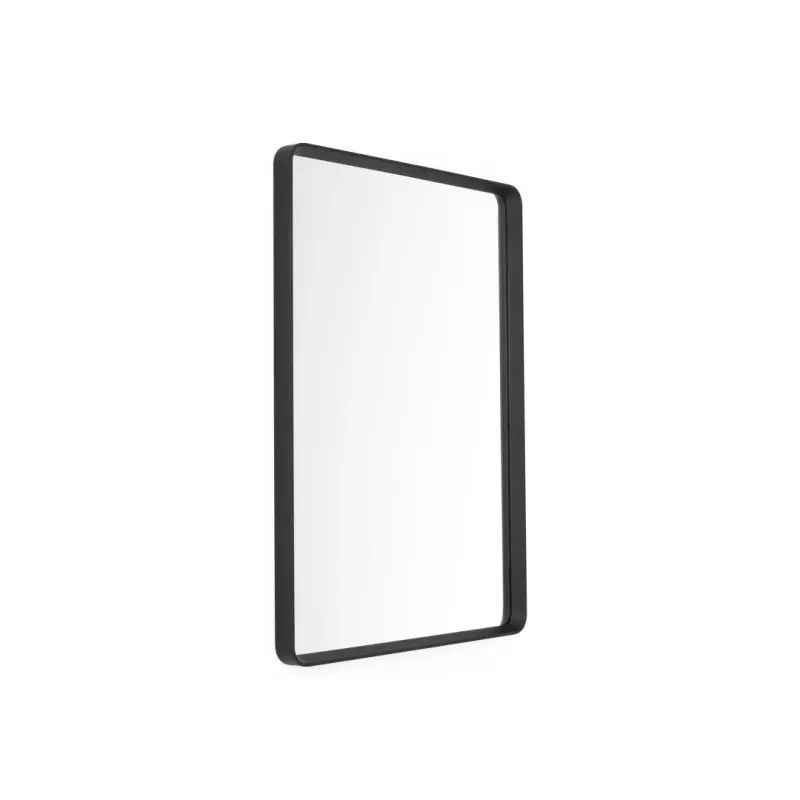 Lustro ścienne w czarnej ramie 50x70 Norm Rectangular Audo Popularny