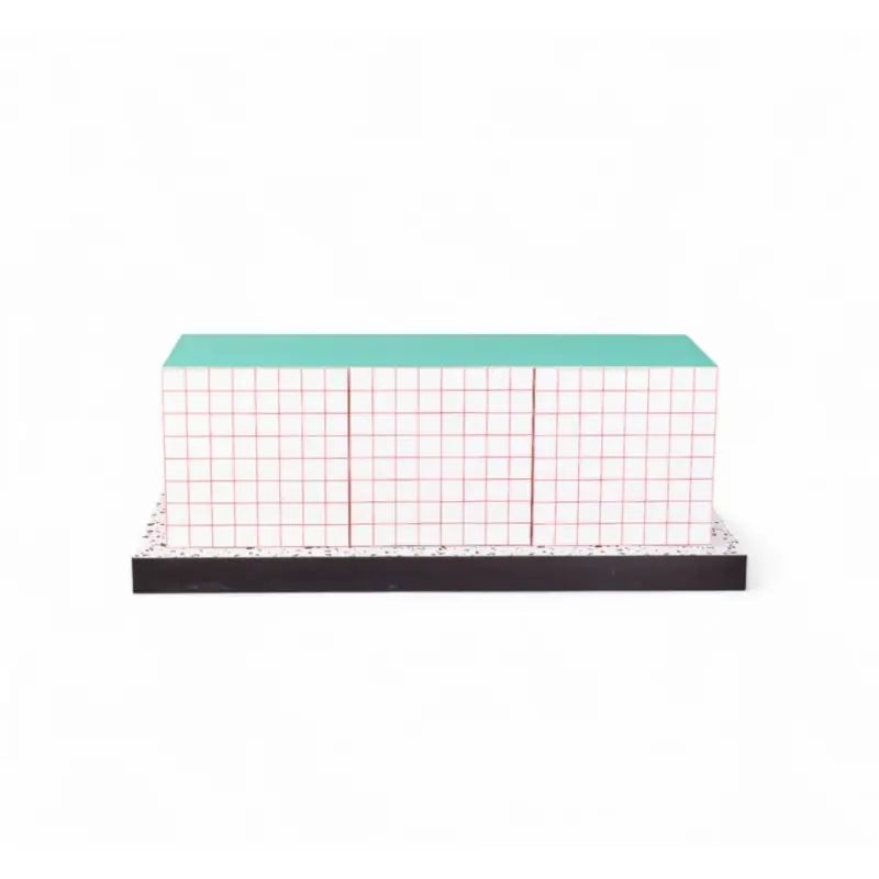 Zamów dziś Komoda Supercabinet Red Grid, turkusowy blat, Seletti