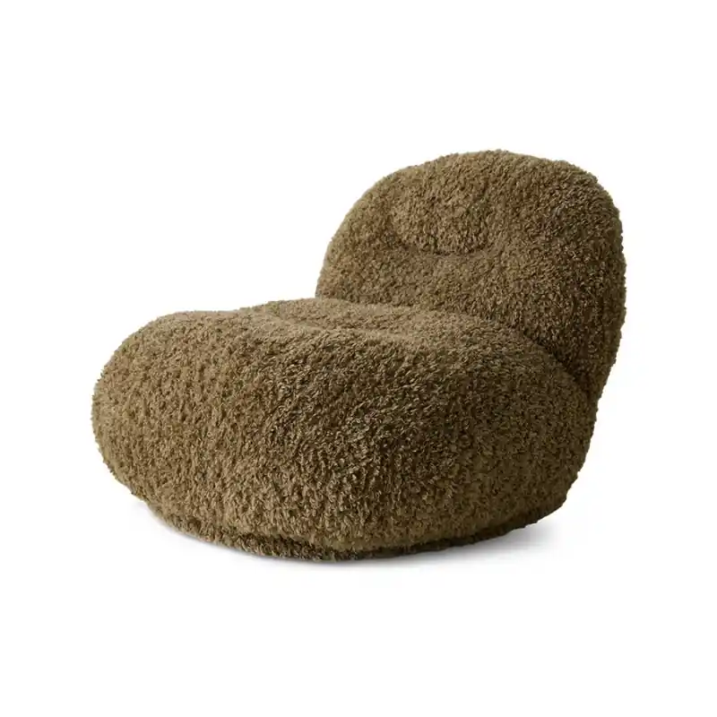 Zamów teraz Fotel Meloa Poodle plush, brązowy, HKLiving