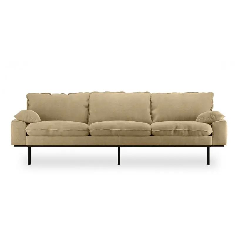 Bezpieczne zakupy Sofa Retro 4 os. Royal Velvet, cream, HKliving