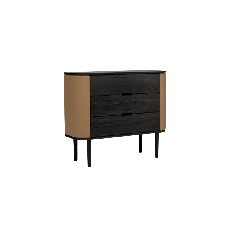 Komoda z szufladami Treasures Black Oak/Sugar Brown, Umage Nowość