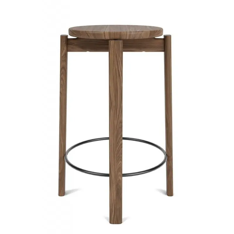 Krzesło barowe PASSAGE 65 cm, orzech/czerny, Audo Copenhagen Najlepsza cena