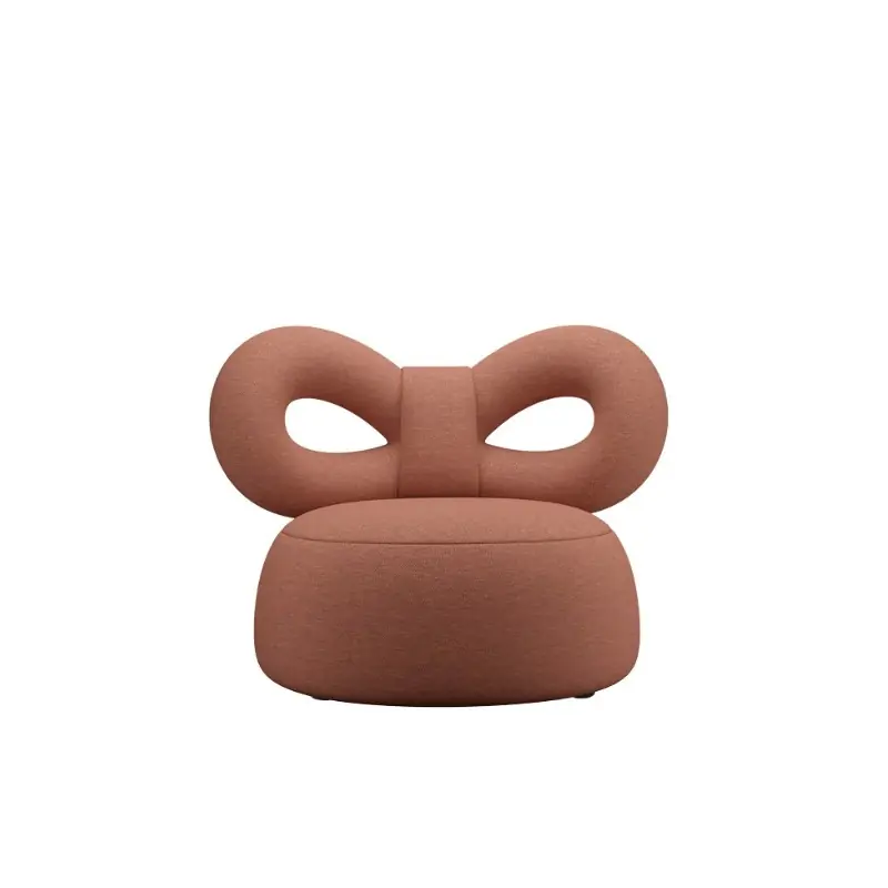 Obniżka ceny Fotel RIBBON materiał Pugi, brudny róż, QeeBoo