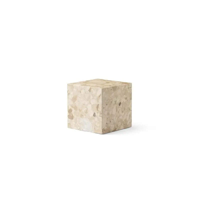Marmurowy postument Plinth Cubic, Sand Kunis Breccia, Audo Copenhagen Tylko dziś