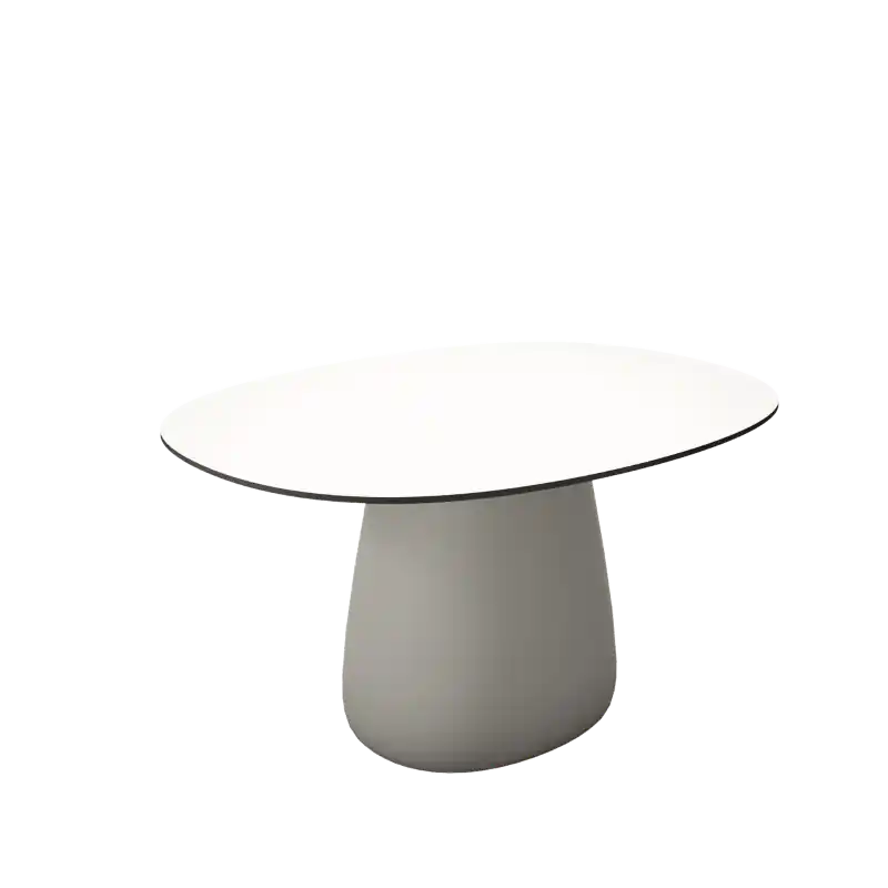 Stół COBBLE, 135cm, HPL, ciepły biały/czarny, QeeBoo Zamów teraz