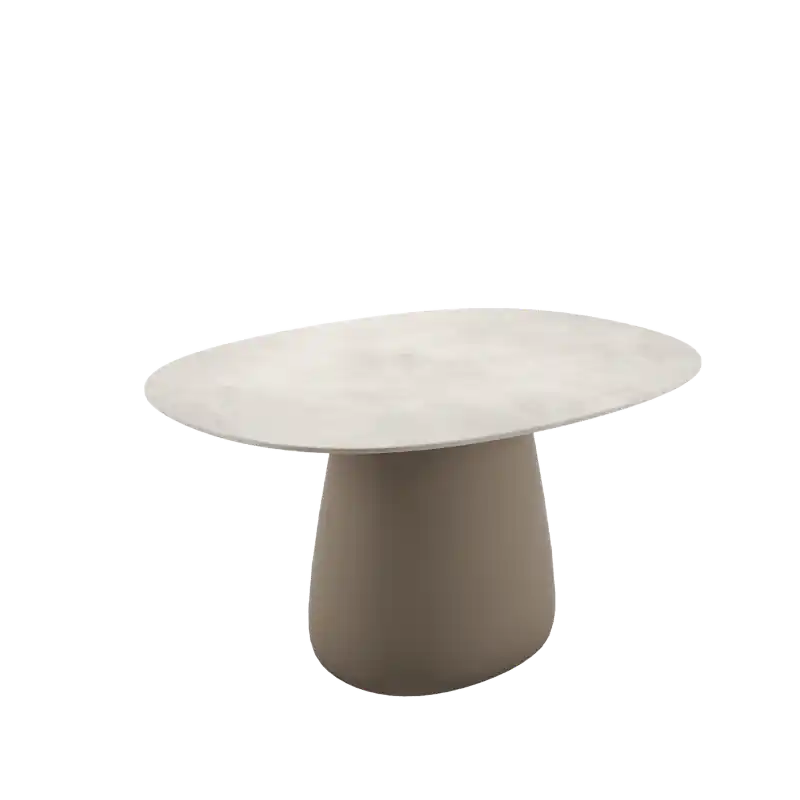 Stół COBBLE, 135cm, kość słoniowa, QeeBoo Premium