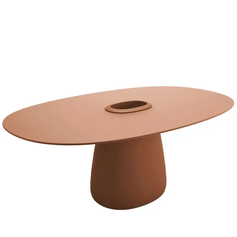 Dostępne od ręki Stół COBBLE, pojemnik, 190cm, HPL, terakota, QeeBoo