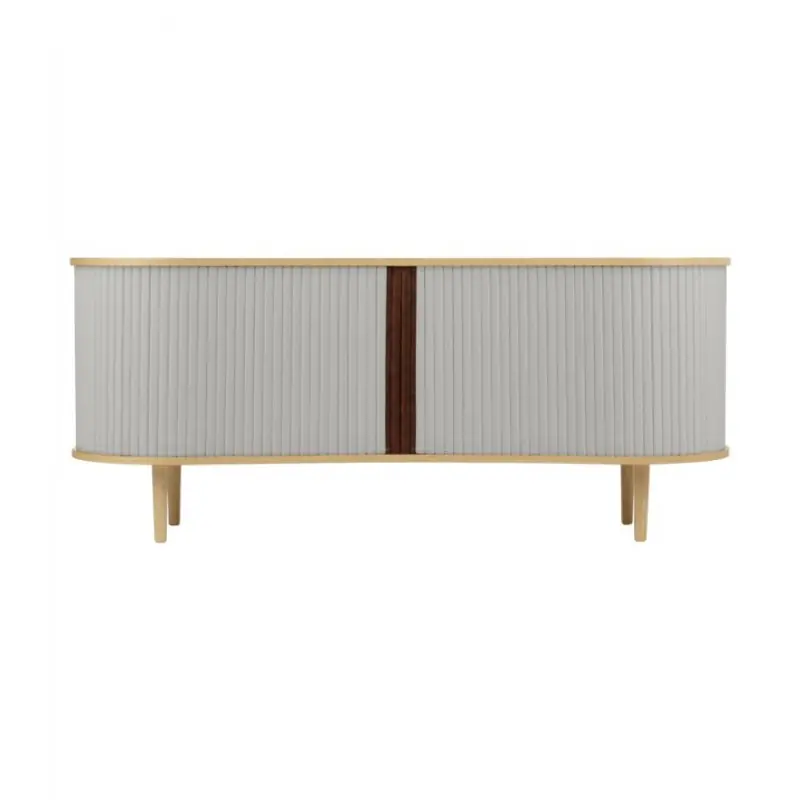 Komoda RTV Audacious naturalny dąb, sterling, Umage Premium
