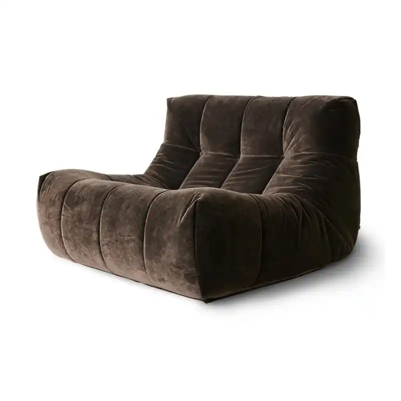 Tani Fotel Lazy Royal Velvet, espersso, HKliving