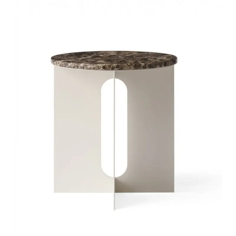 Stolik z blatem Emparador Marble Androgyne, kość słoniowa, Audo Nie przegap