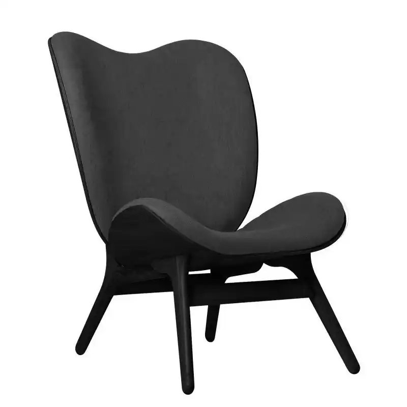 Fotel A Conversation Piece wysoki, czarny dąb/ shadow, UMAGE Wyjątkowa oferta
