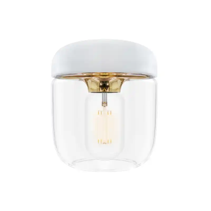 lampa wisząca / klosz Acorn, biały/mosiężny, UMAGE Ostatnie sztuki