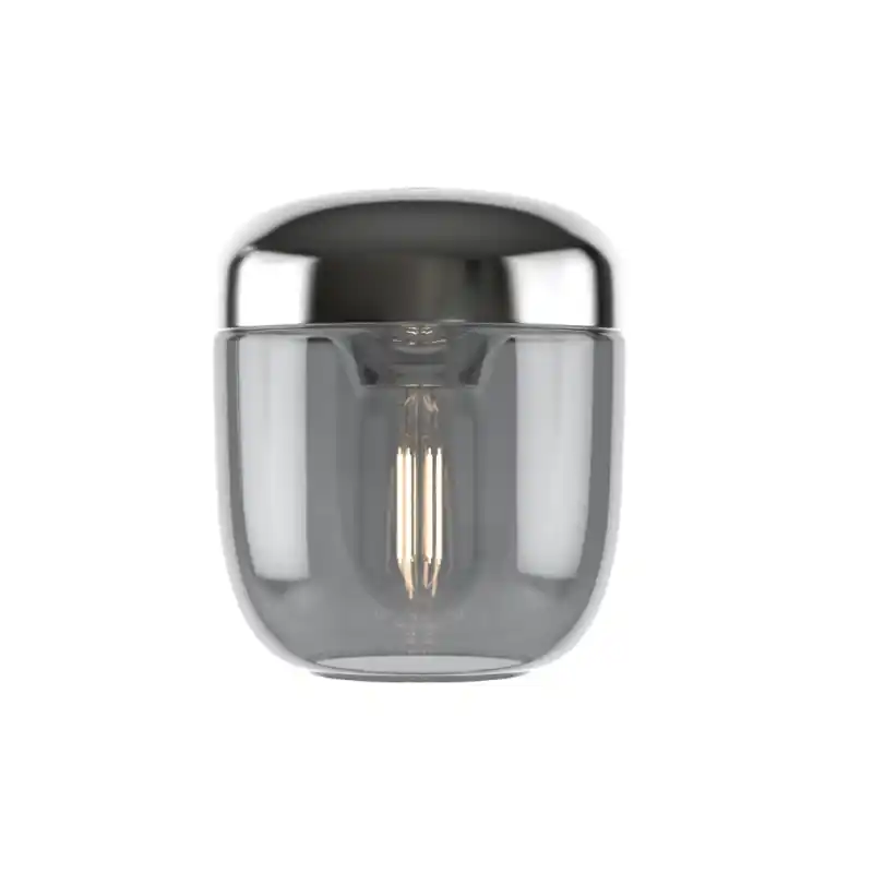 Nowy lampa wisząca / klosz Acorn, smoked steel, UMAGE