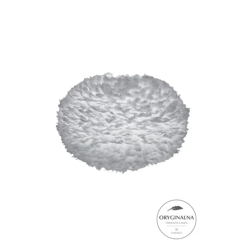 lampa / abażur z piór Eos, Ø75 cm jasnoszary, UMAGE Rabat