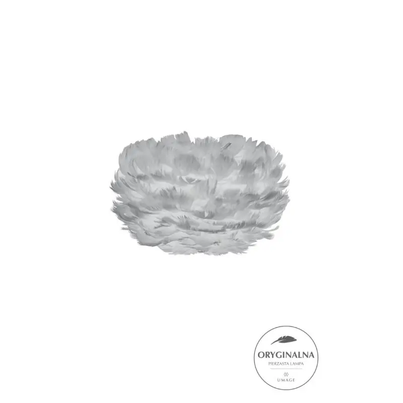 lampa / abażur z piór Eos, Ø22 cm jasnoszary, UMAGE Szybka dostawa