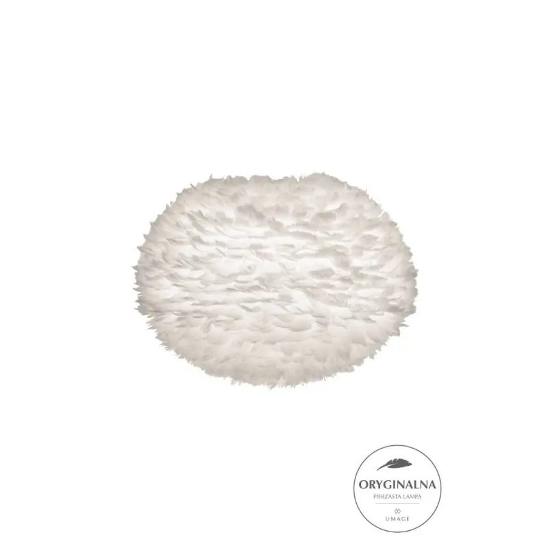 Szybka dostawa lampa / abażur z piór Eos, Ø65 cm biały, UMAGE