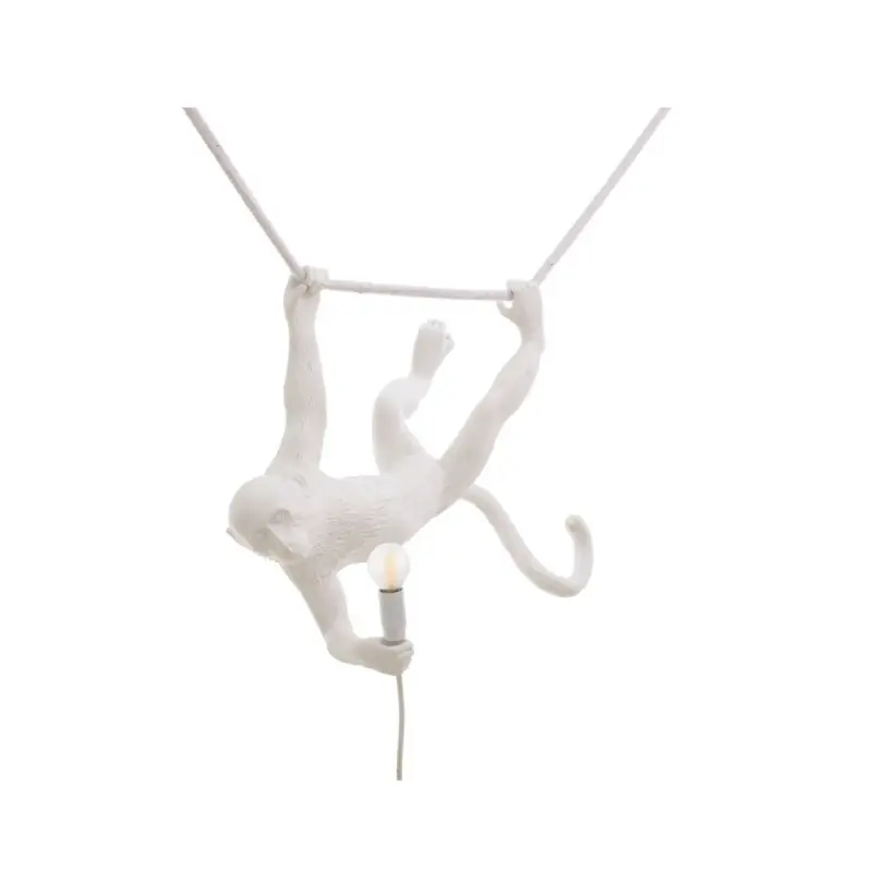 Lampa wisząca Monkey Swing wewnętrzna, biały, Seletti Oferta limitowana
