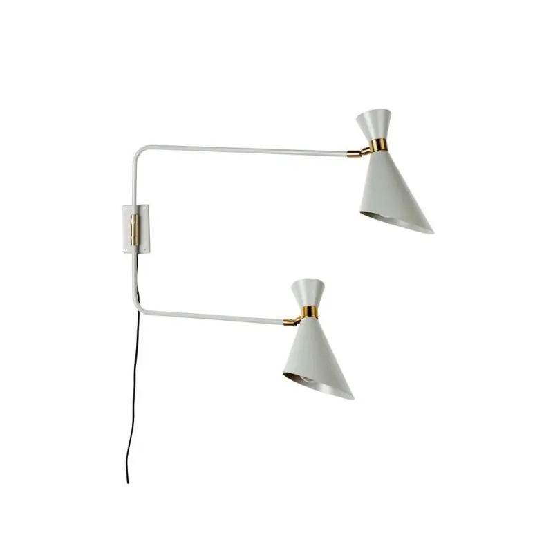 lampa ścienna Double Shady, szara, Zuiver Bezpieczne zakupy