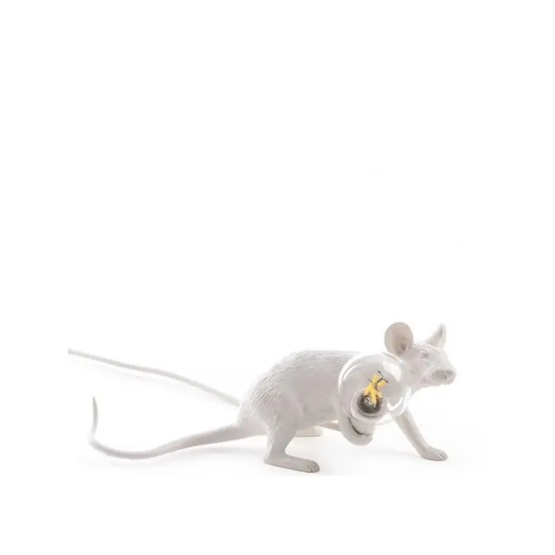 Ekspresowa dostawa Lampa stołowa Mouse Lyie, biały, Seletti