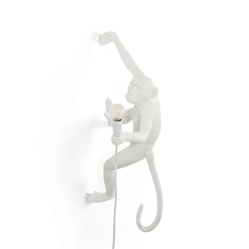 Obniżka ceny Lampa ścienna Monkey Hanging, biały, Seletti