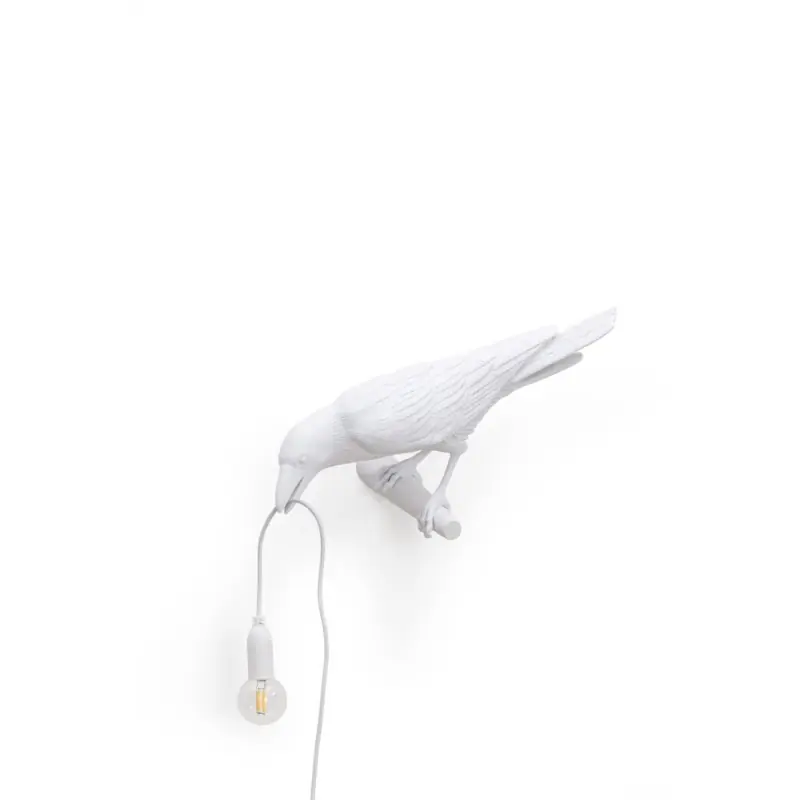 Lampa ścienna Bird Looking Left indoor, biały, Seletti Oferta czasowa