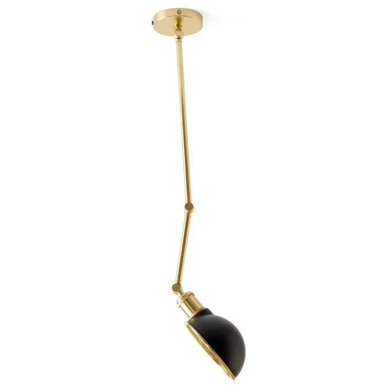Zamów dziś Metalowa lampa wisząca Hudson, czarny/złoty, Audo