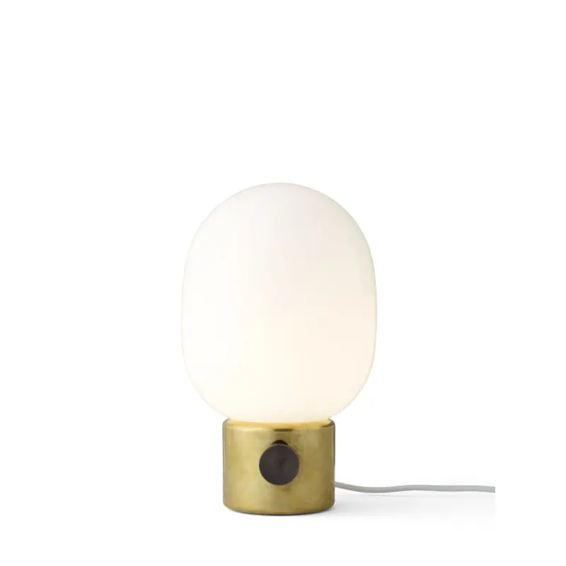 Złota lampa stołowa Audo JWDA mosiądz polerowany Łatwy zwrot