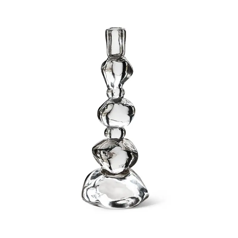 Świecznik Crystal wysoki by Nienke Sikkema, przezroczysty, HKLiving Hit cenowy