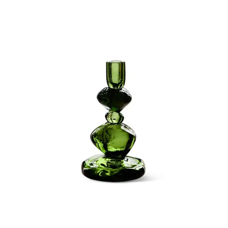 Rabat Świecznik Emerald niski by Nienke Sikkema, zielony, HKLiving