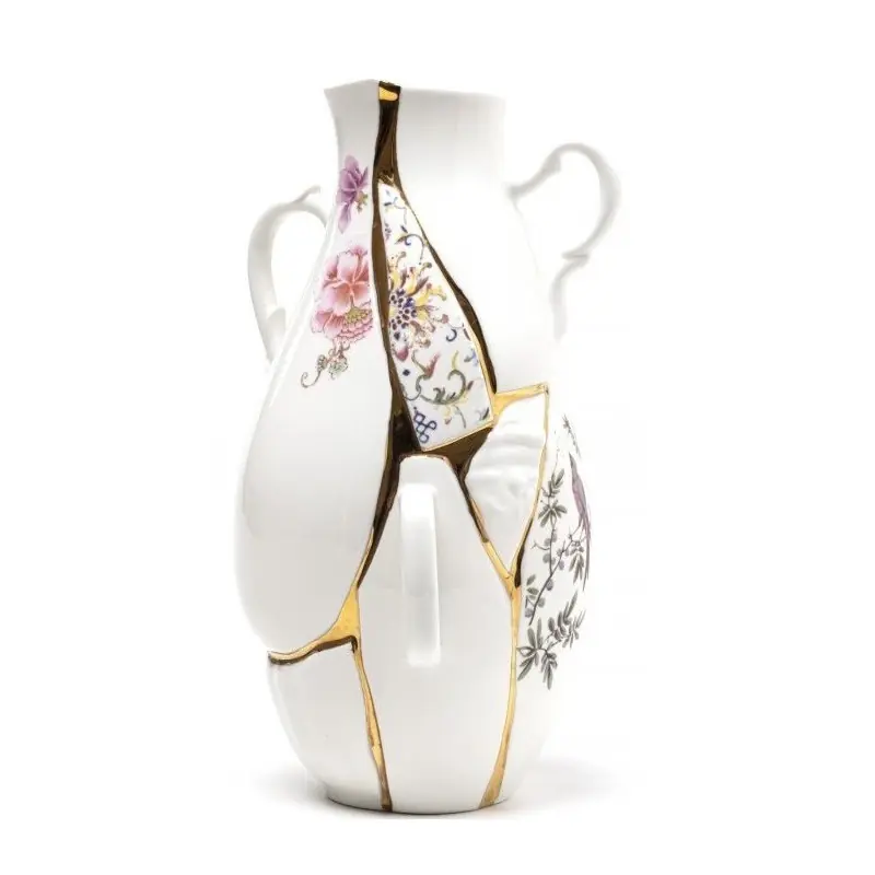 Popularny Wazon Kintsugi, porcelanowy, Seletti