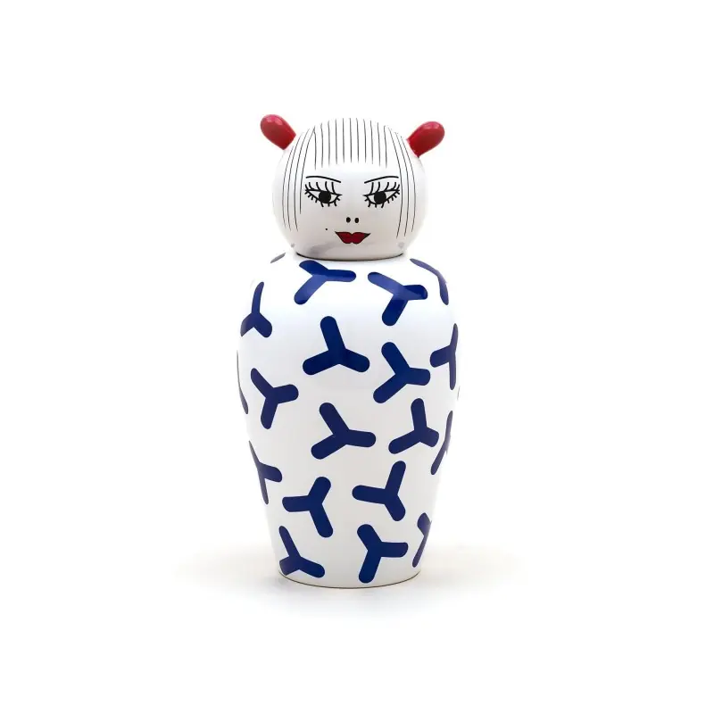porcelanowy wazon z przykrywką Canopie Zoé, Seletti Tylko do końca tygodnia