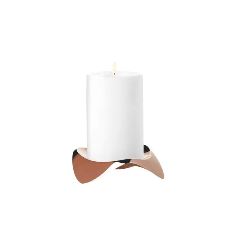 Świecznik Papilio Uno, miedziany, Stelton Popularny