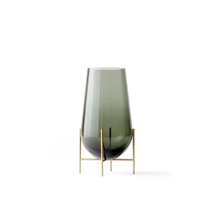 Wazon szklany M Echasse Vase, smoke, Audo Niska cena