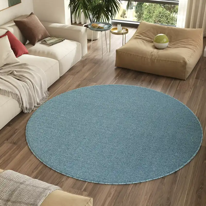 Dywan nowoczesny 3008 BLUE NIZZA KOLO Niebieski 80x80cm Tylko do końca tygodnia