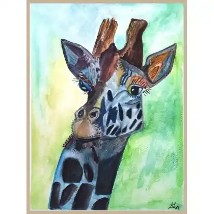 Żyrafa 2, akwarela 240x320 mm Zamów dziś