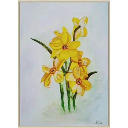 Żonkile, akwarela 240x320 mm Niska cena