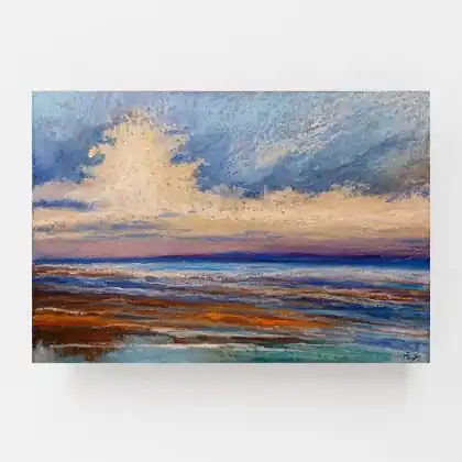 Szybka wysyłka Morze- praca pastelami olejnymi