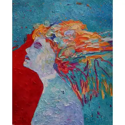 Dostępne od ręki Stąd do nieba - portret kobiety 65x80